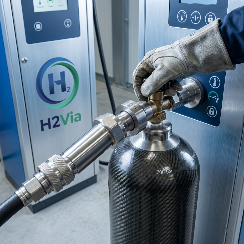 Yüksek basınçlı hidrojen tüp dolum hizmeti