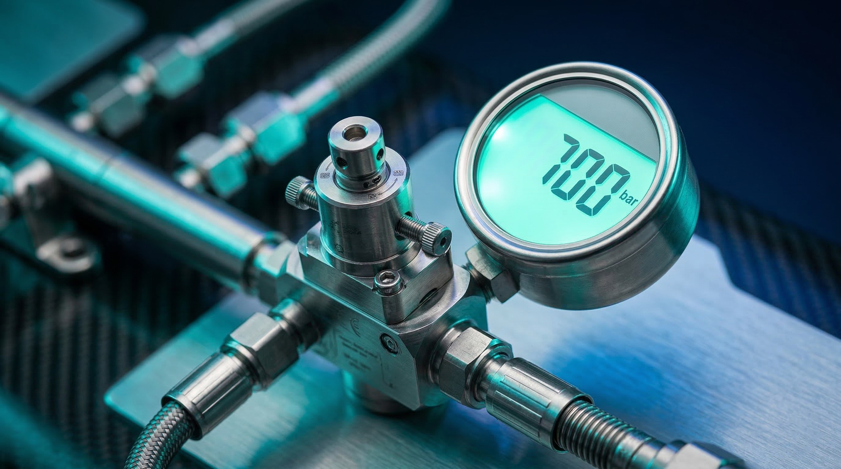 700 bar yüksek basınçlı hidrojen sistemi